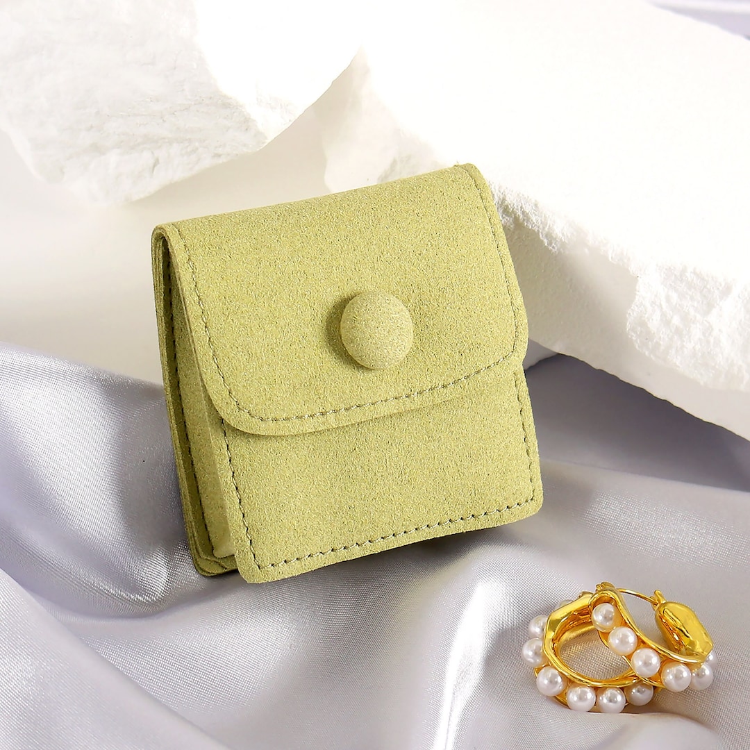 1100 Small Microfiber Jewelry Pouches With Divider, Thick Jewelry