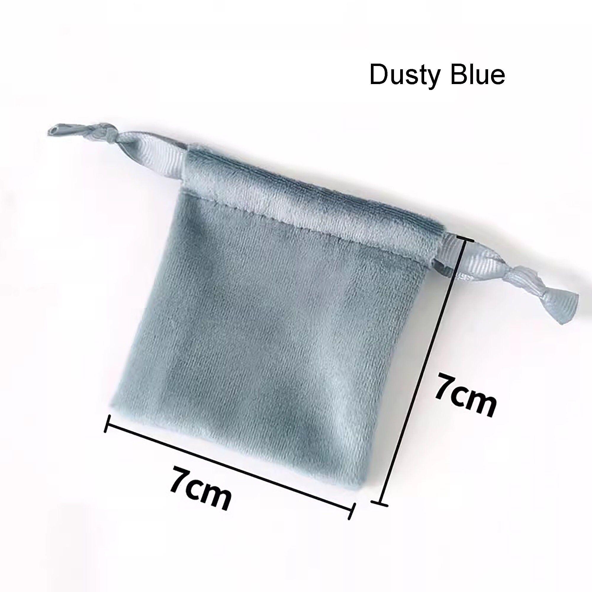 1-500 Silky Velvet Jewelry Pouch 7x7cm, Soft Drawstring Bags for Small ...