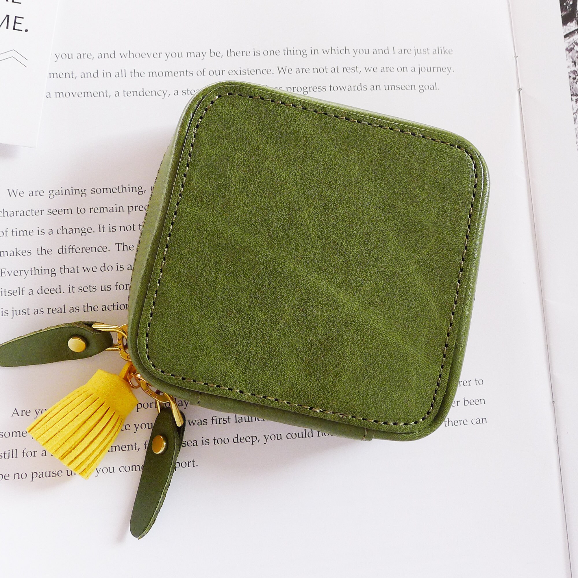 Genuine Leather Mini Jewelry BoxPortable Jewelry Case Travel Etsy