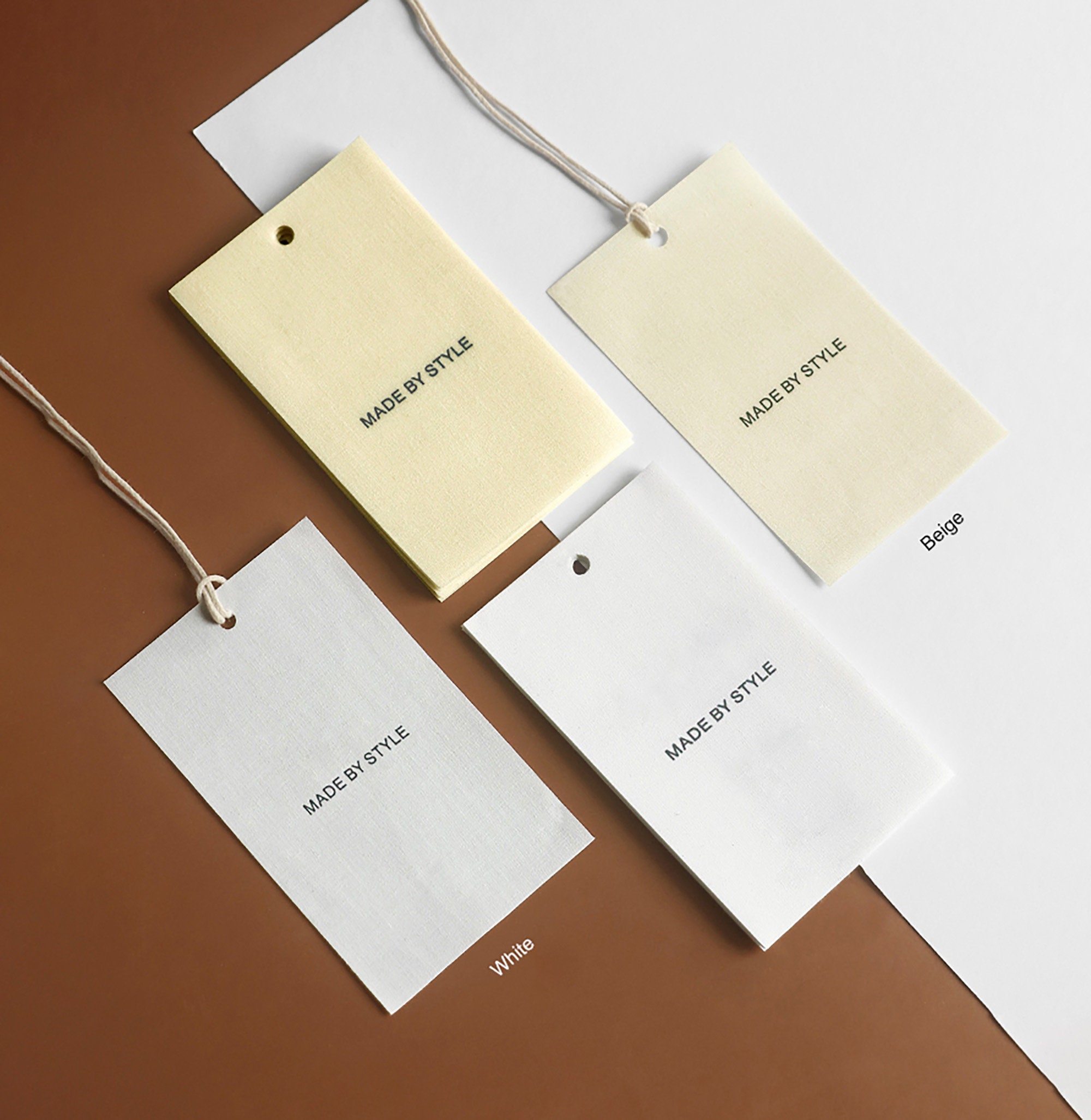 Custom Clothing Hang Tag With String Printed Cotton Hang Etsy