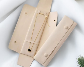 3 colors Microfiber Necklace Pouch, Jewelry Pouches, Jewelry Packaging, Personalized Jewelry Pouches, Pendant Pouch, Bracelet Pouches