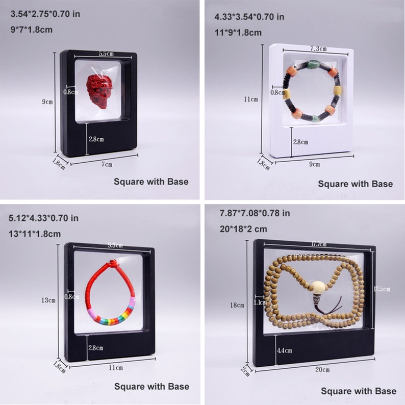 Bracelet Display box Transparent Jewelry Display Case Treasures 3D Display Box,Display Case for Collections Jewelry Display Box