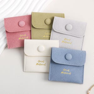 Bolsa de joias de veludo, bolsa de joias com fecho de pressão, bolsa de embalagem de joias, bolsa de colar personalizada, bolsa de joias pequena personalizada