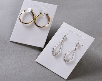 Embossing Earring Display Cards With logo,1000 pcs Custom jewelry cards,Logo embossing Earring display Cards, Earring advertising cards