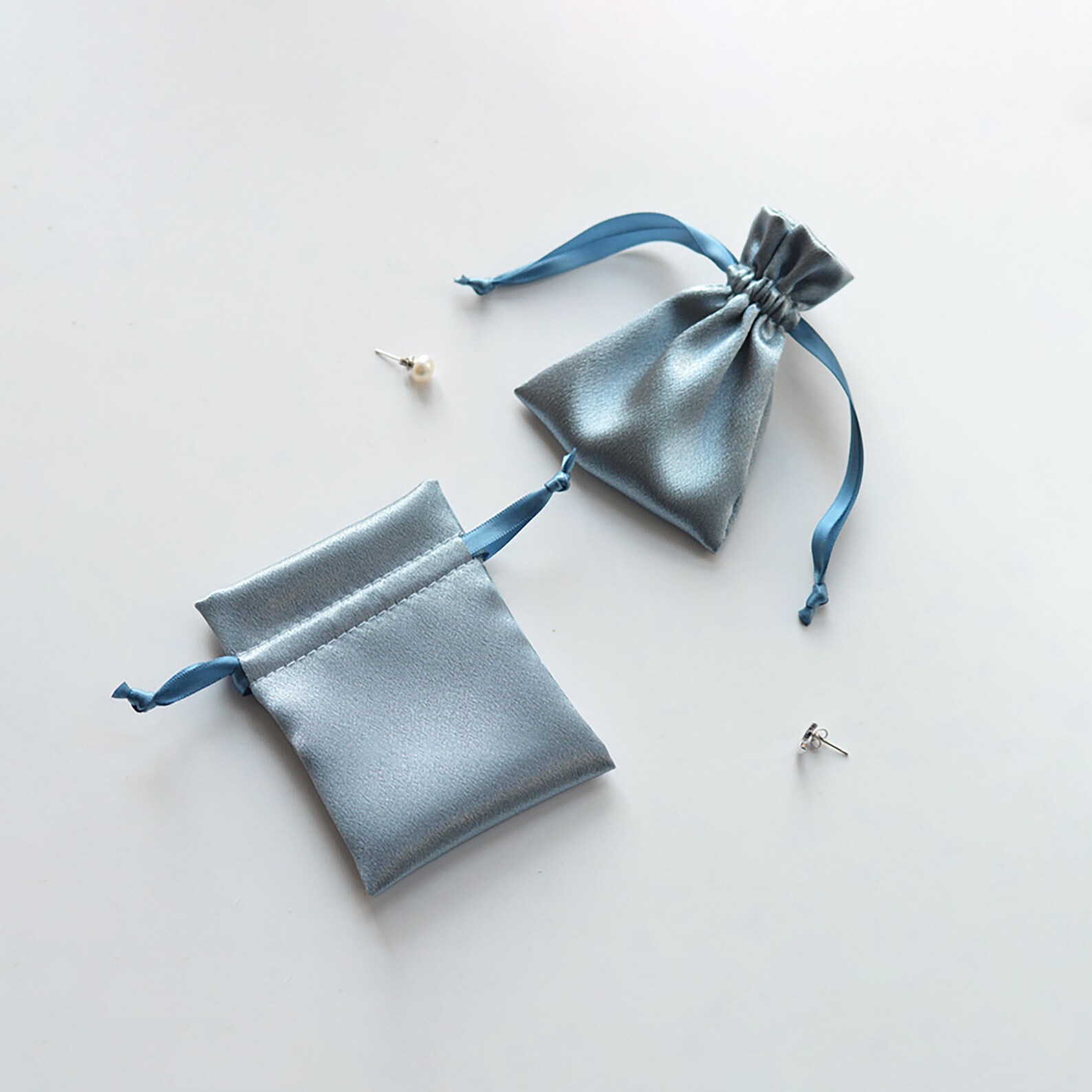 Small Jewelry Pouches 7.5x10cm Pearl Satin Jewelry Packaging Etsy UK