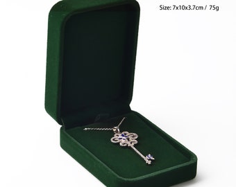 エメラルドグリーンのジュエリーギフトボックス、ジュエリー包装