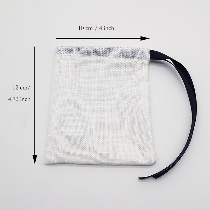 Small Linen Drawstring Bag Jewelry Pouch Cotton Linen Gift Etsy