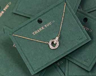 Cartões de colar personalizados, cartões de exibição de joias, cartões de pulseira personalizados, cartões de corrente de tornozeleira, cartões de joias personalizados para 500 peças