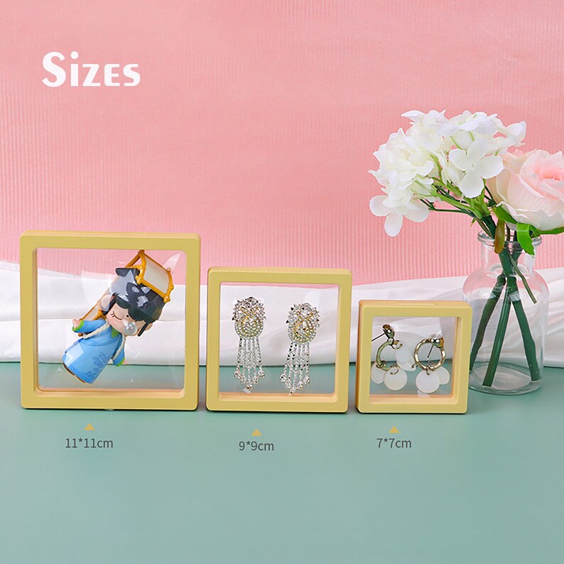 Suspended Floating Jewelry Display Case Jewelry Storage Box Etsy