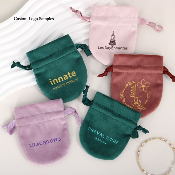 Velvet Drawstring Bags, 25/50/100 Packs Jewelry Bag Pouches Small Candy  Ring Bags Christmas Party Wedding Souvenir Gift Bags 