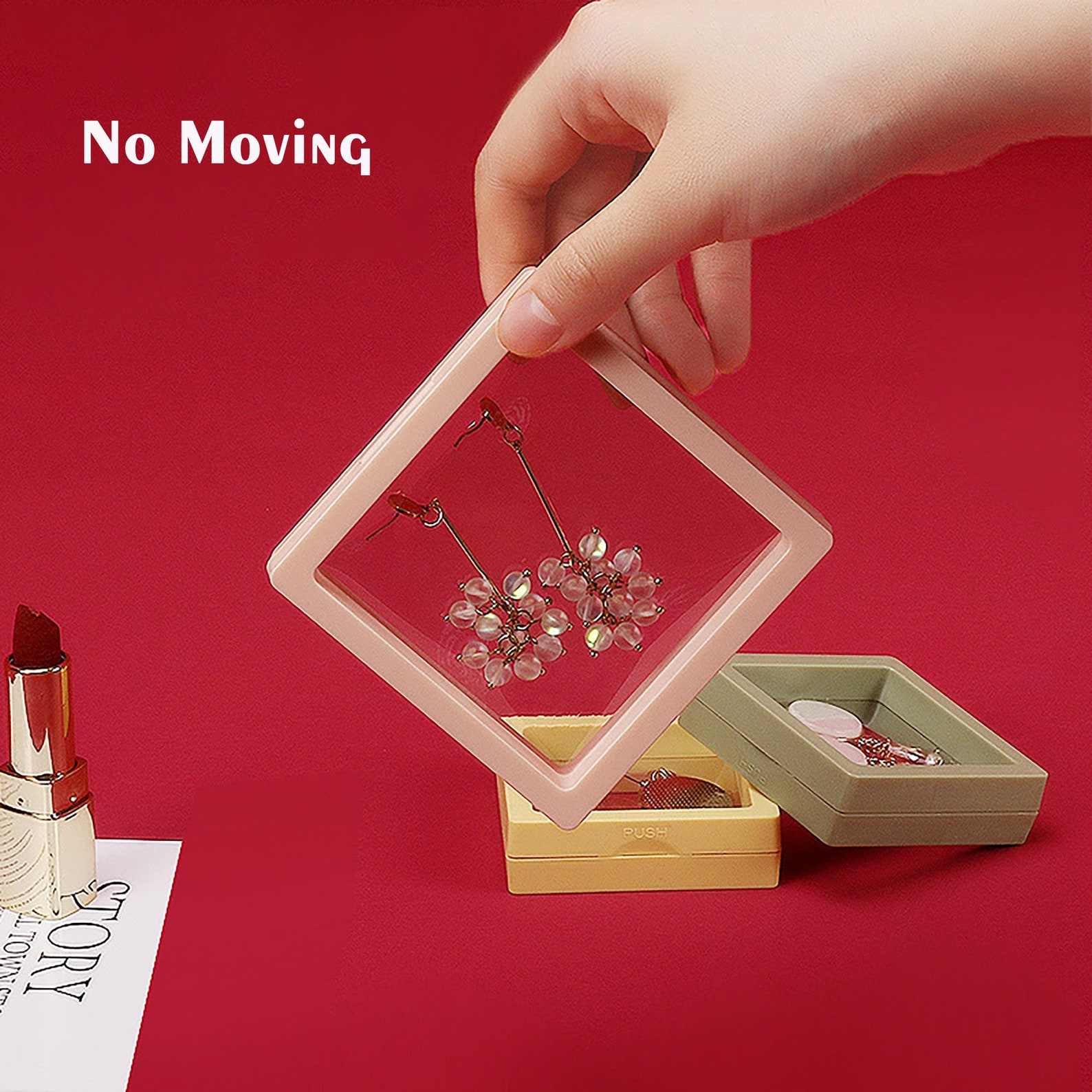 Suspended Floating Jewelry Display Case Jewelry Storage Box Etsy