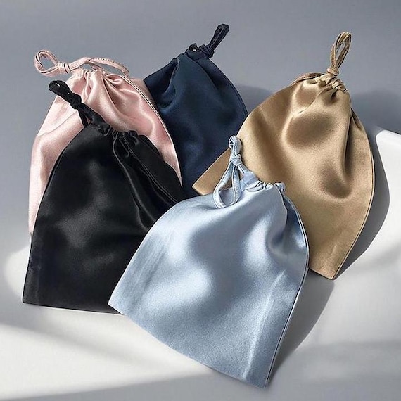 100% Mulberry Silk Jewelry Pouch, 16 Momme Silk Gift Bag, 12x14cm,Size Custom Jewelry Pouches,Eye Mask Bag,Silk Jewelry Organizer