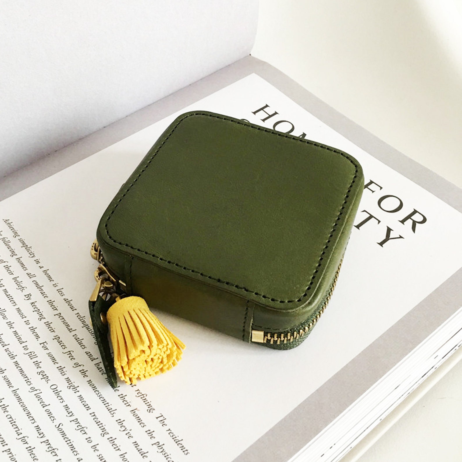 Personalized Leather Travel Jewelry Case Mini Jewelry Etsy