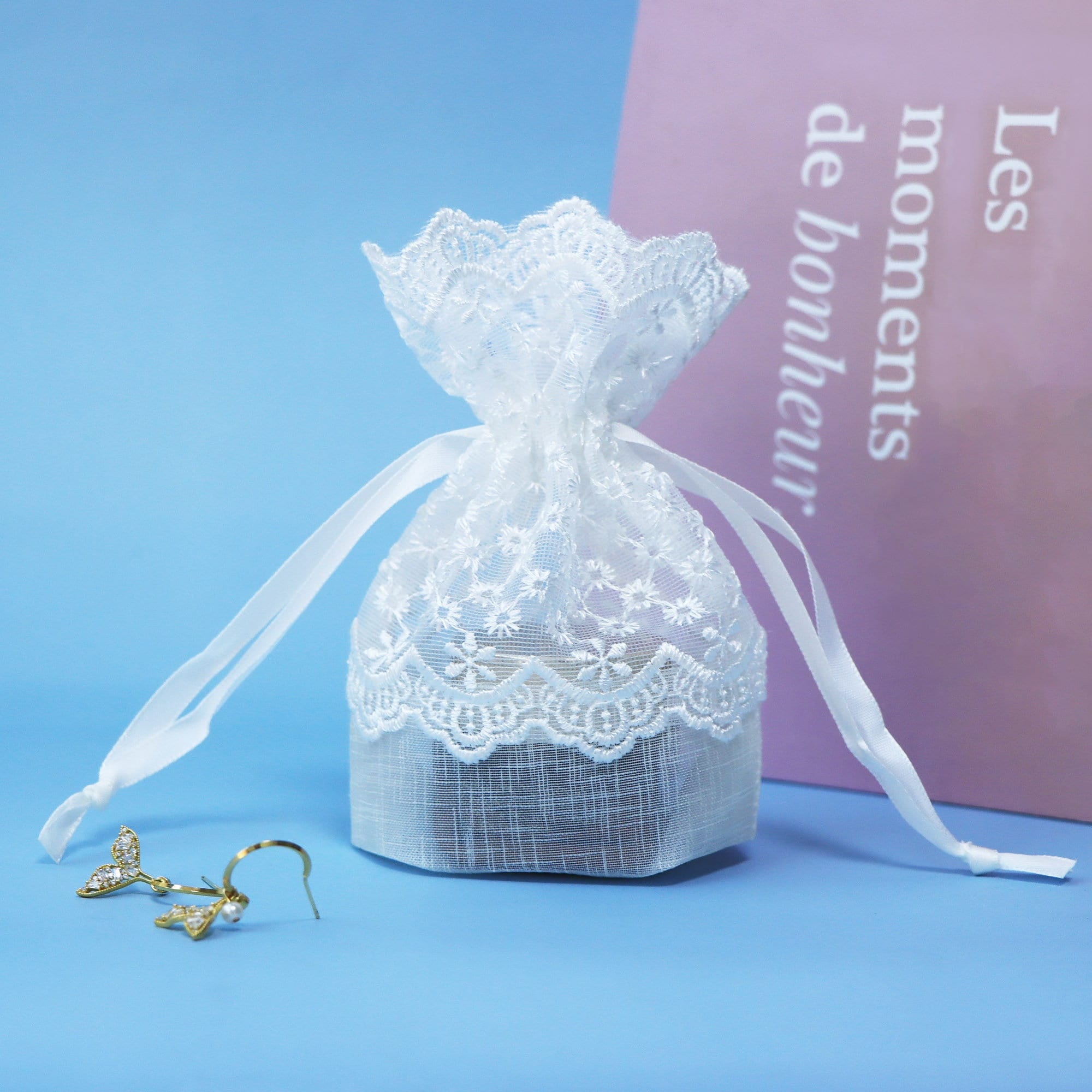 Halinuia 100 Stück Organza-Beutel 7x9cm - Geschenkbeutel Mit Kordelzug Für Süßigkeiten & Schmuck