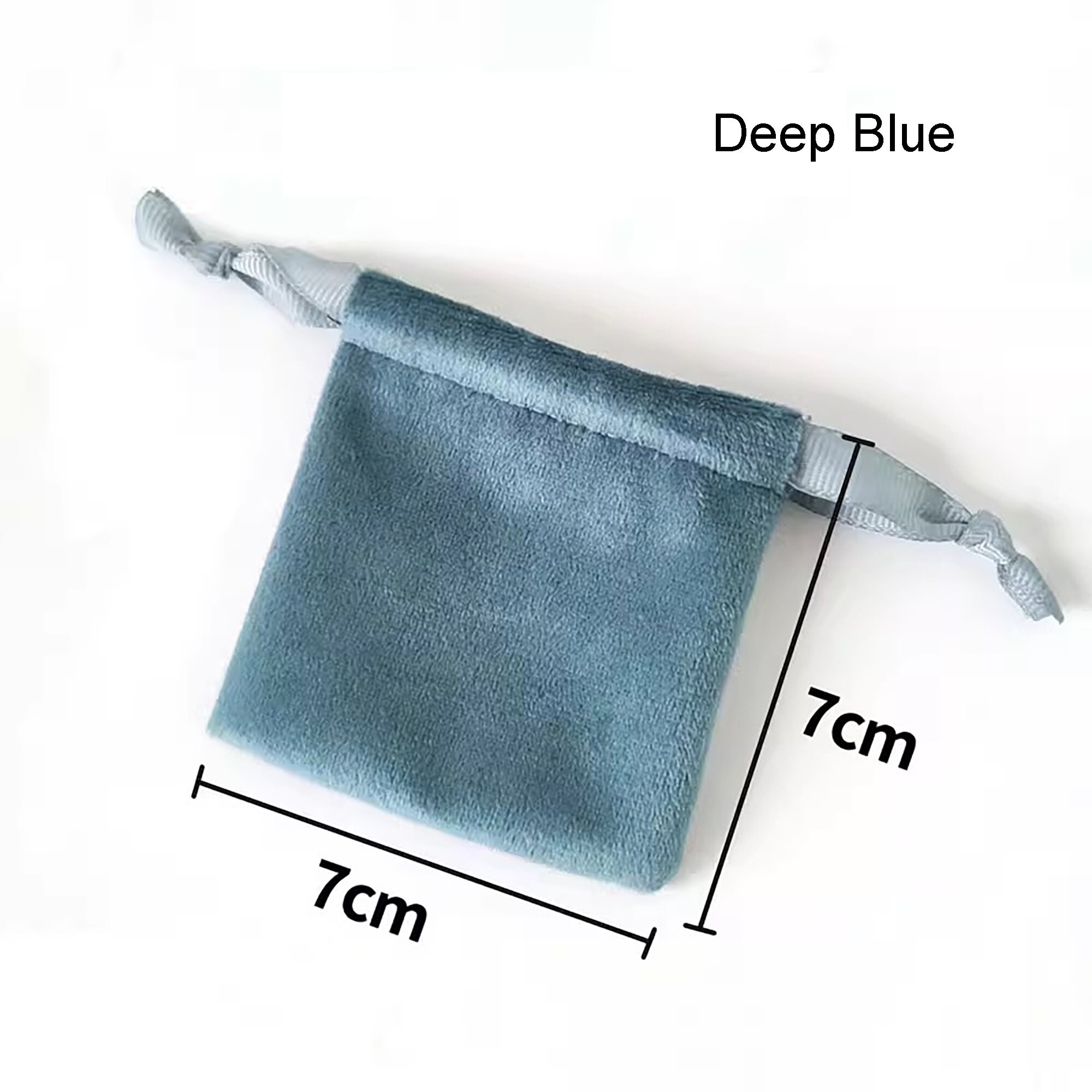 1-500 Silky Velvet Jewelry Pouch 7x7cm, Soft Drawstring Bags for Small ...
