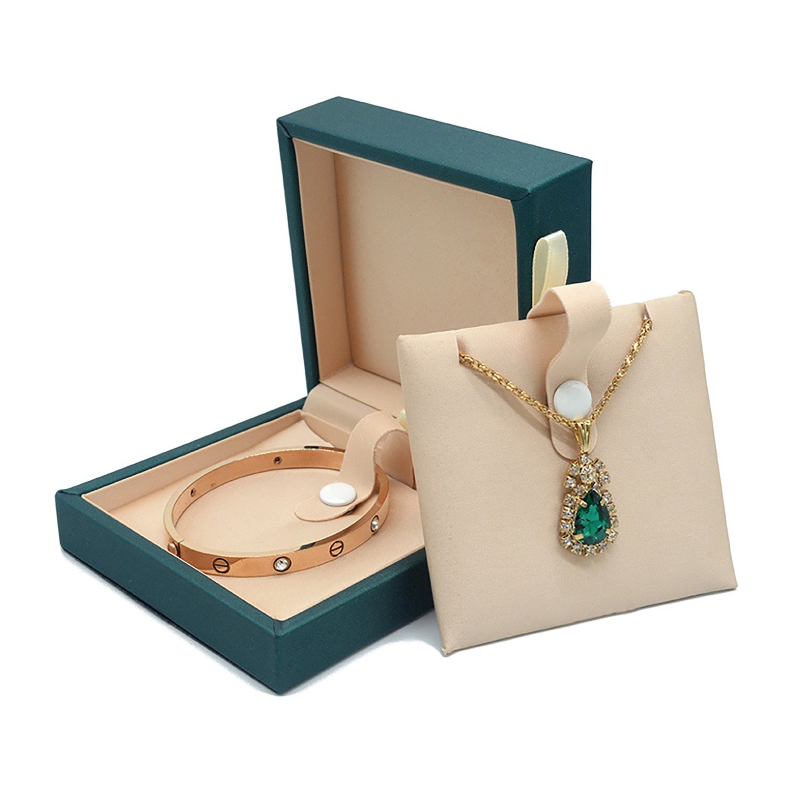 Embalaje de la caja de joyería verde de lujo caja de regalo Etsy Embalaje de la caja de joyería verde de lujo caja de regalo Etsy