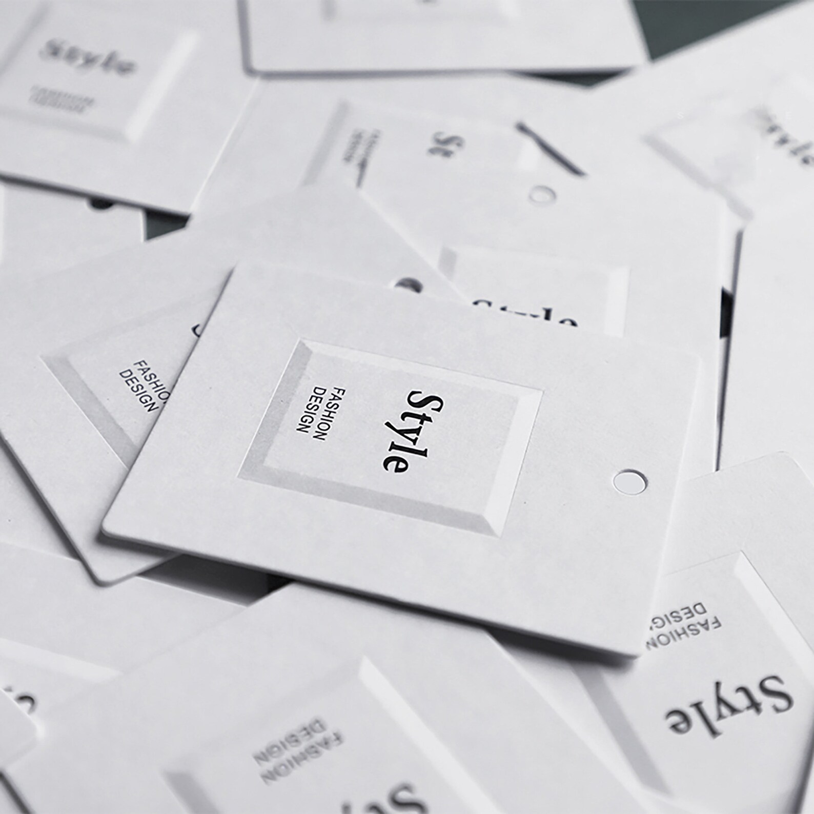 100 Custom Clothing Hang Tag With String Double Tags White Etsy