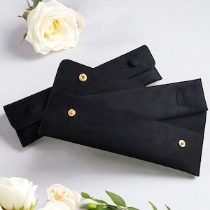 Black Microfiber Necklace Pouches, Pendant Packaging Bags, Green Necklace gift bags,Necklace Organizer,Wedding Favor Jewelry display pouch