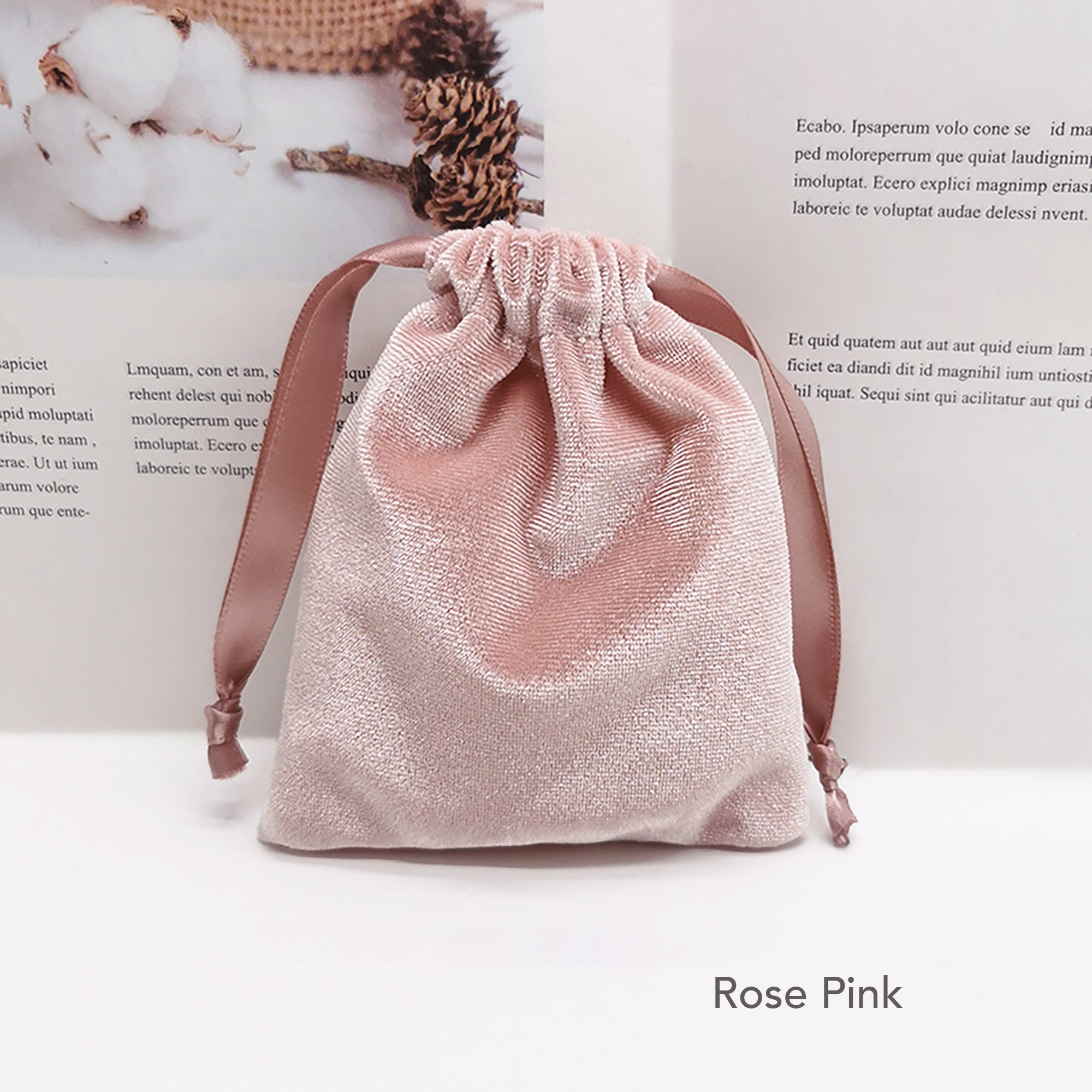 7 Colors Velvet Jewelry Pouches Personalized Drawstring Pouch Etsy