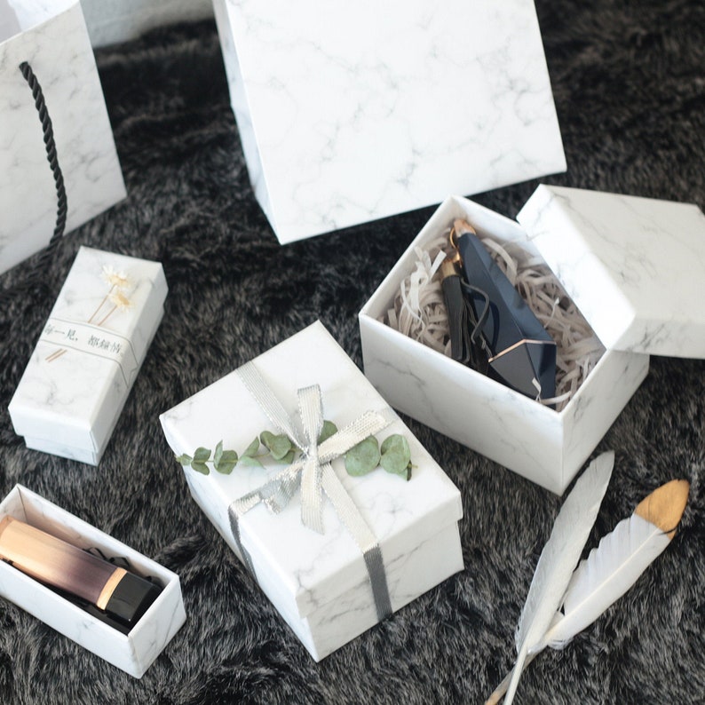 marble paper jewelry box