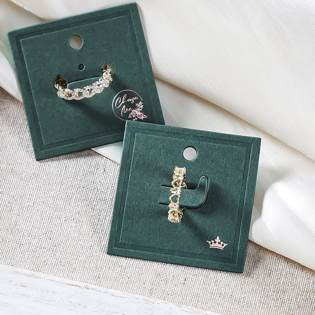 Jewelry Rack Card Custom Ring Holder Cards 500 Pcs, Jewelry Packaging Cards Ring Holders ...