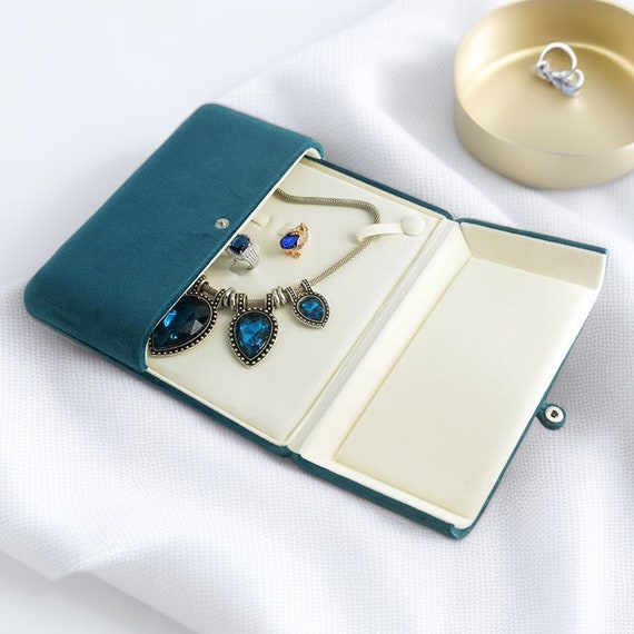 Scatola Portagioie In Velluto 19x19x4cm - Per Collane, Bracciali, Orecchini, Ideale Regalo - Foto 11