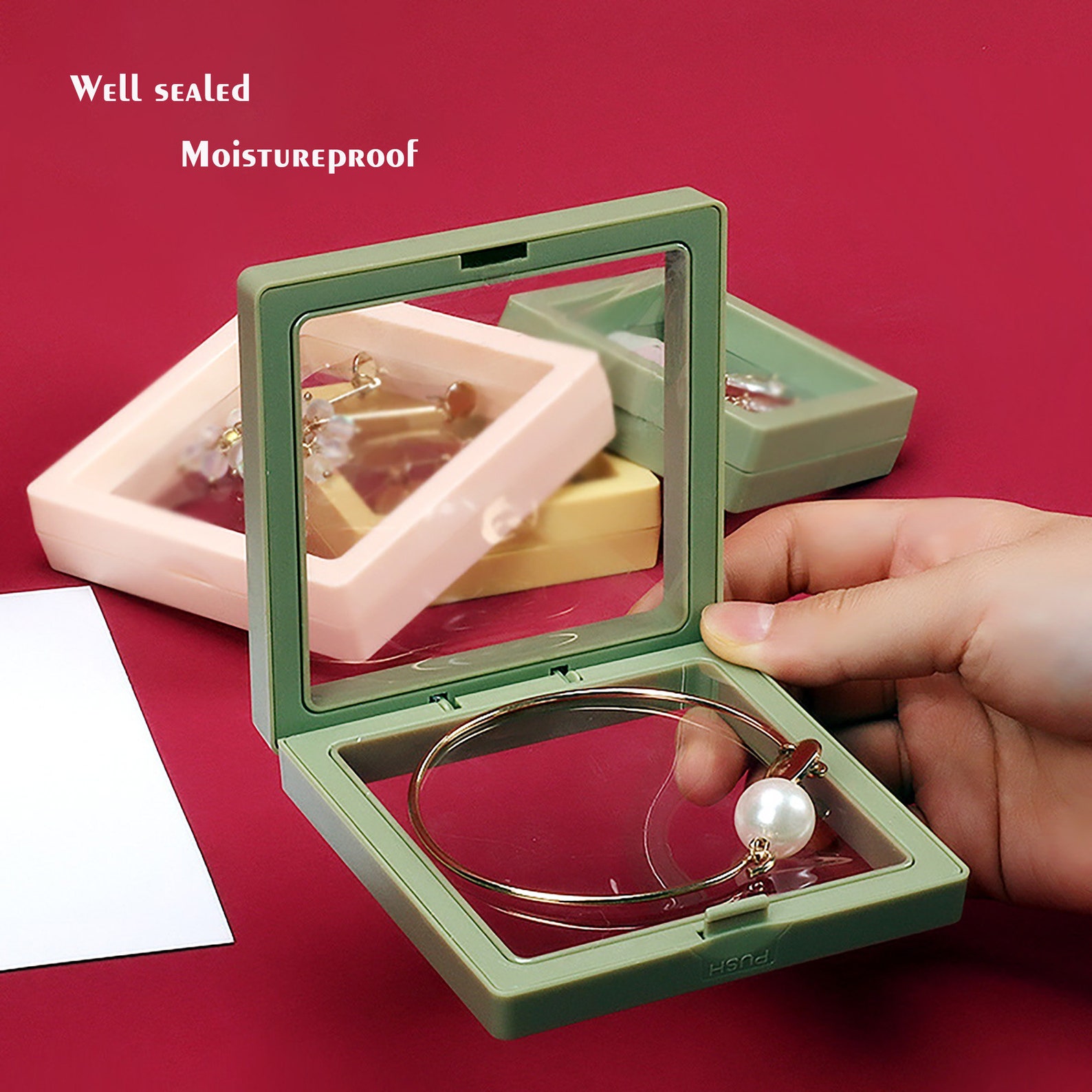 Suspended Floating Jewelry Display Case Jewelry Storage Box Etsy