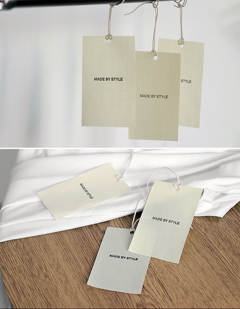 Custom Clothing Hang Tag With String Printed Cotton Hang Etsy