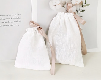 Ribbon Drawstring Bags, Cotton Bags Custom Logo, Gift Bags, Product Packaging Bags, Gift Packaging Bags, Wholesale Drawstring Pouches