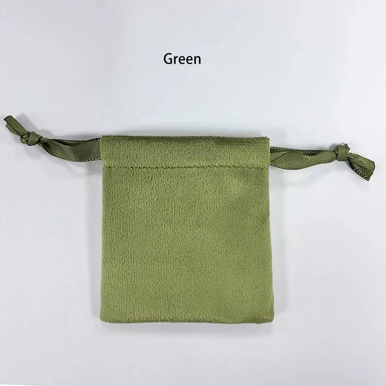 1-500 Silky Velvet Jewelry Pouch 7x7cm, Soft Drawstring Bags for Small ...