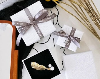 White Lichee Pattern Paper Gift Box, Jewelry packaging,Watch box,Jewelry wrap Packing box,Jewelry Package box, Wedding favor box