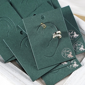 Custom Earring Cuff Display Cards 500 pcs, Earring Cuff Packaging Cards, Earring Cuff Holder, Custom logo Earring Cuff Cards Wholesale Cards