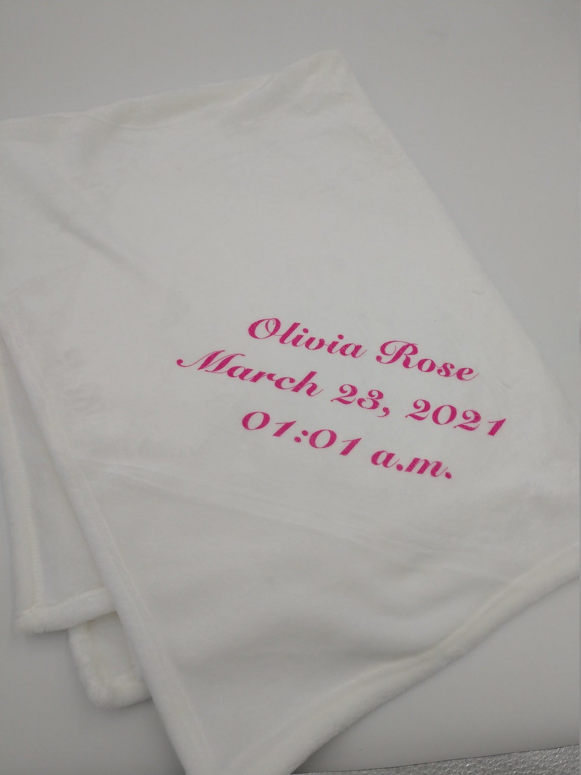 Sublimated Personalized Baby Blanket Etsy