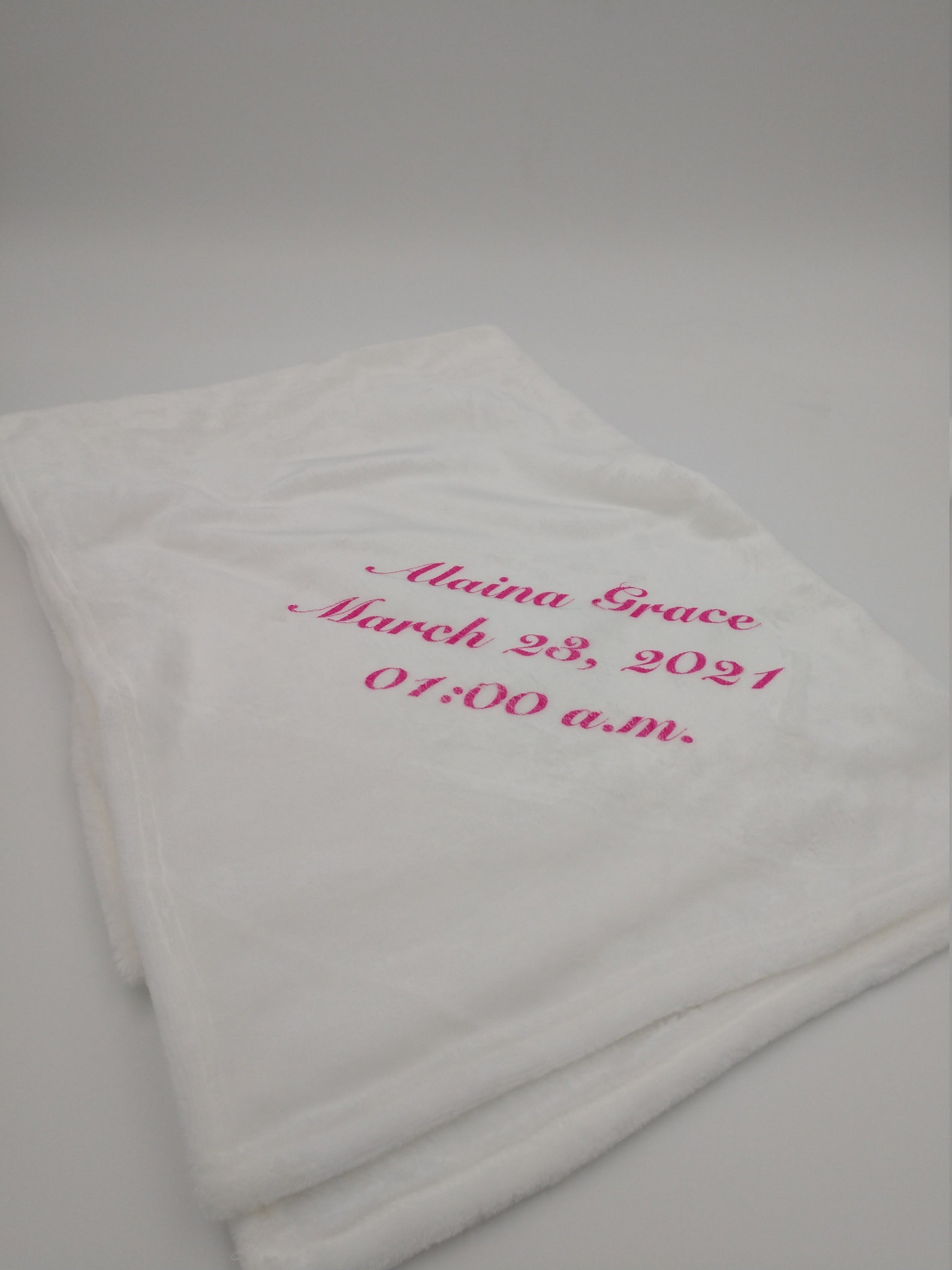 Sublimated Personalized Baby Blanket Etsy