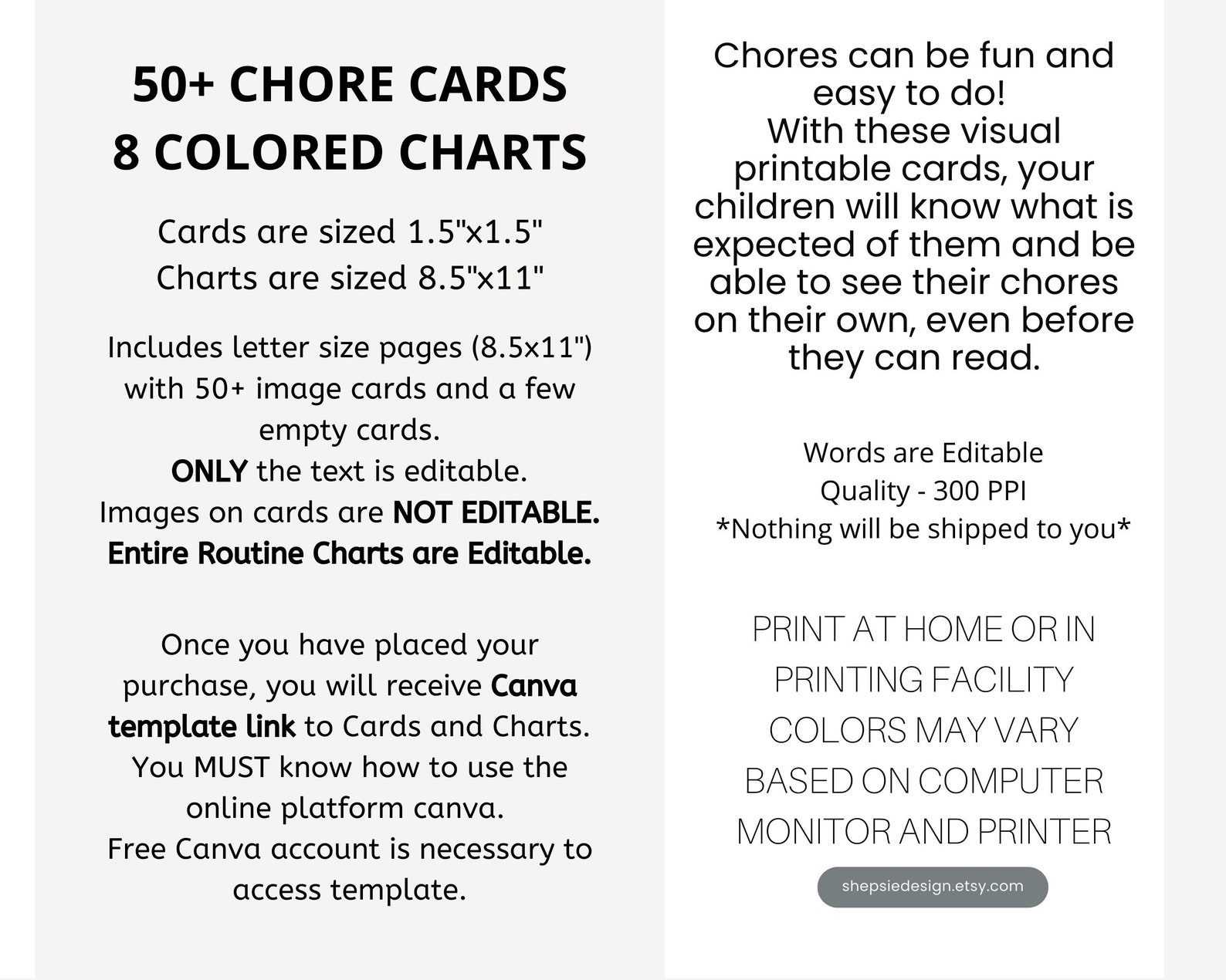 Editable Chore Cards for Toddler, Daily Routine Cards With Pictures ...