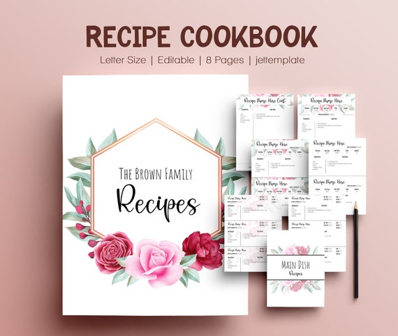 DIY Family Recipe Book {Free Template}