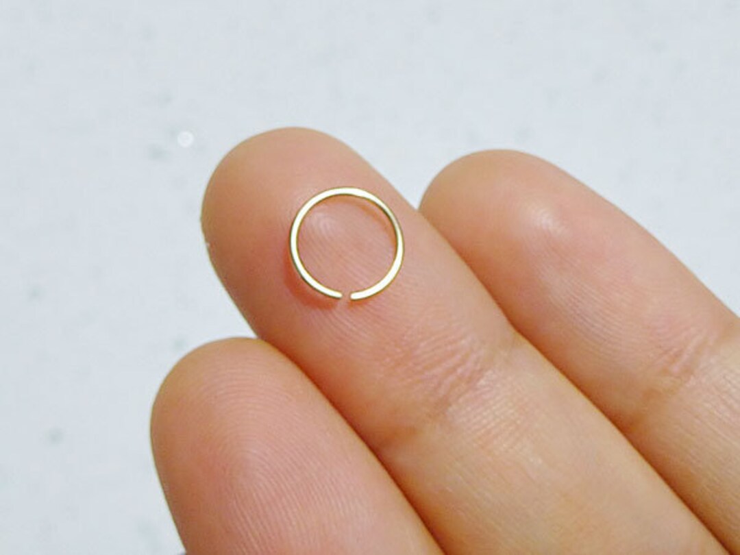 22g 14k Gold Filled Nose Ring Yellow Gold 22g Nose Ring Etsy