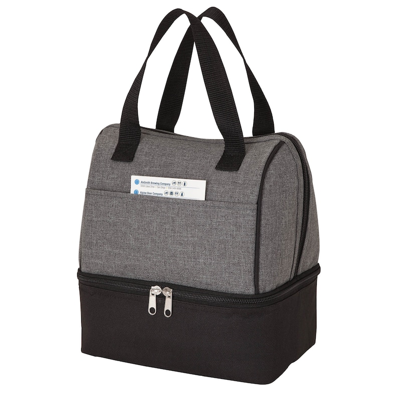 Smart Dual Function Insulated Lunch Sack & Cooler Compartments with Carry Handles - Personalized Bridesmaid Groom Monogrammed Wedding Gifts image 6
