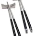 Personalized Engraved Black & Silver Stainless Steel Japanese Chopstick Pair (1 Pair Only)- Metal Rest, Custom Wedding Asian Favors, Gifts 