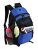 2-in-1 Blue/Black Sport Computer & Insulated Cooler Compartment Outdoor Backpack -Custom Personalized Embroidery Picnic Sports Food + Drinks 