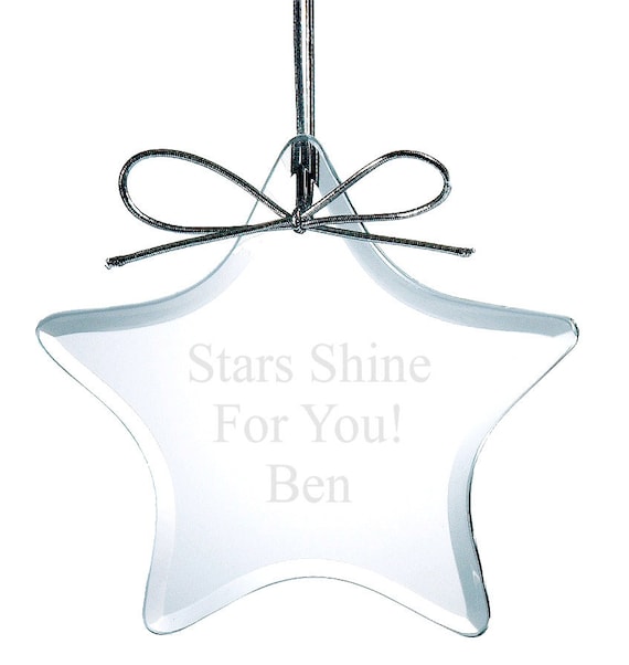 Personalized glass discount ornaments wedding favors