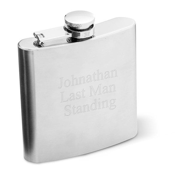 Personalized Stainless Steel Flask Custom Engraving Wedding Etsy