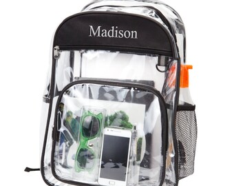 mesh see through backpack