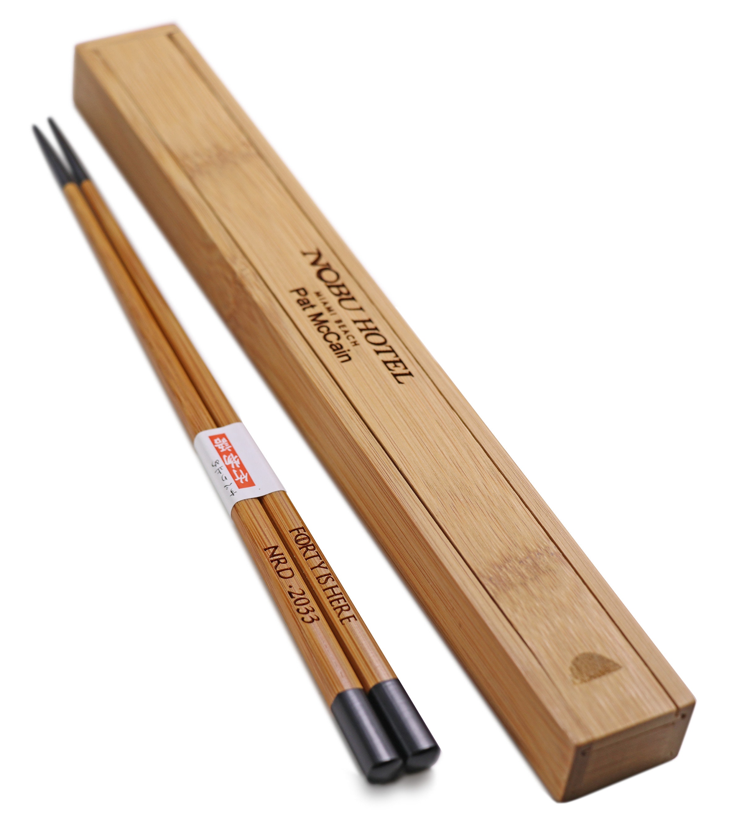 Medium Wood Grain Custom Chopsticks