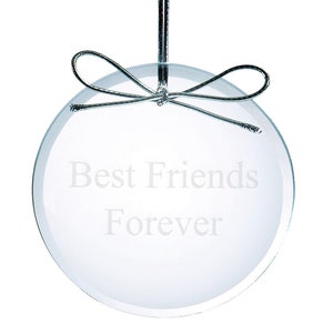 Jade Glass Beveled Round Celebration Ornament - Personalized Engraved Gifts Christmas Holidays Showers Wedding Keepsakes Custom Favors