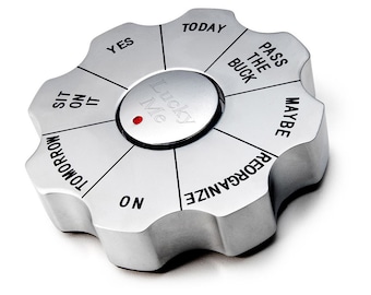 Personalizable Spinning Executive Paperweight Decision Maker - Custom Engraved Office Accessory, Personalized Gifts, Spinner, Paper Weight