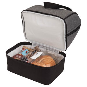 Smart Dual Function Insulated Lunch Sack & Cooler Compartments with Carry Handles - Personalized Bridesmaid Groom Monogrammed Wedding Gifts image 3