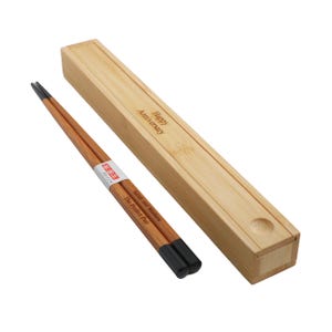 Custom Engraved Black Japanese Bamboo Chopsticks Pair & Optional Gift Box (1 Pr)- Personalized Wood Chopsticks Set Wedding Gift Favors Boxes