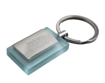 Acrylic Stainless Steel Book Keychain Holder - Personalized Book Author Writer Gifts Men Women Engraved Key Ring Custom Engraving Name Plate