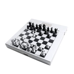 2-in-1 Magnetic Travel Aluminum Chess and Dart Board Game Set - Personalized Gifts Custom Engraving Travel Games Engraved Chessboards Player